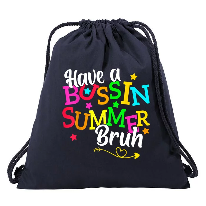 Have A Bussin Summer Bruh Drawstring Bag