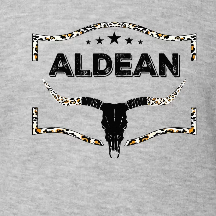 Howdy Aldean Bull Skull Aldean Western Country Aldean Cowboy Toddler Sweatshirt