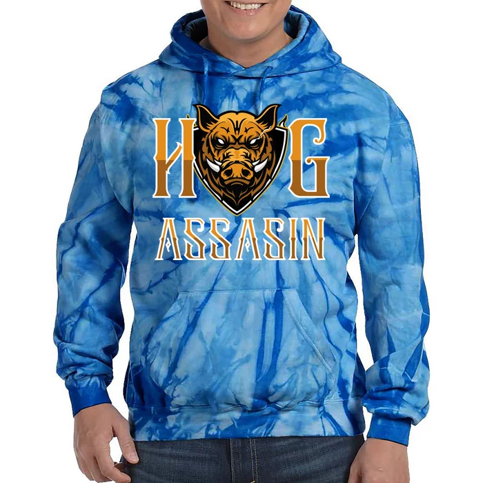 Hog And Boar Assasin Animal Hunter Hog Gift Tie Dye Hoodie