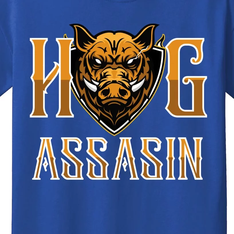 Hog And Boar Assasin Animal Hunter Hog Gift Kids T-Shirt