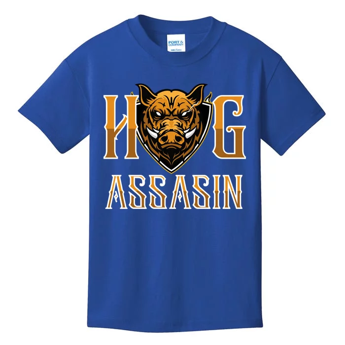 Hog And Boar Assasin Animal Hunter Hog Gift Kids T-Shirt