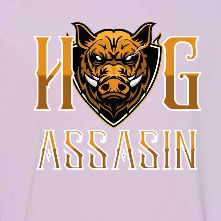 Hog And Boar Assasin Animal Hunter Hog Gift Garment-Dyed Sweatshirt