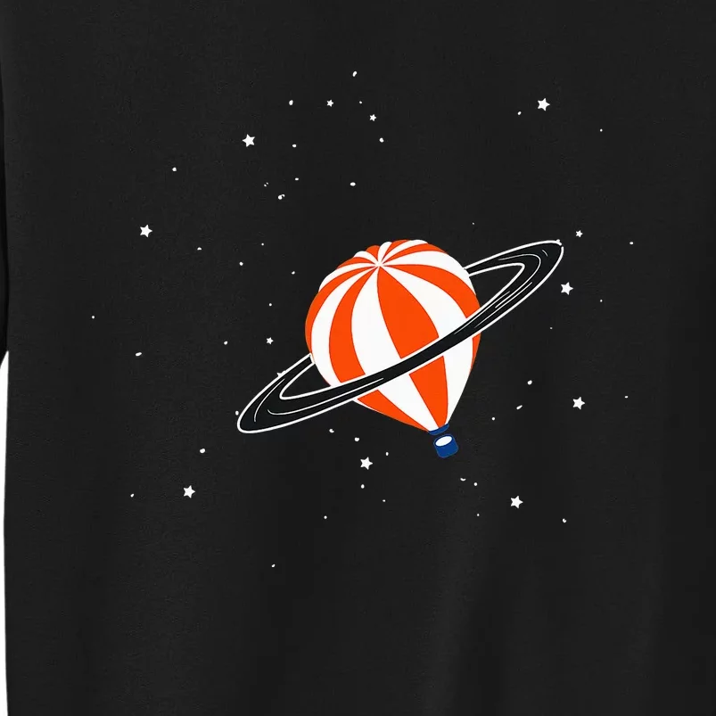 hot air balloon adventure ballooning space Tall Sweatshirt