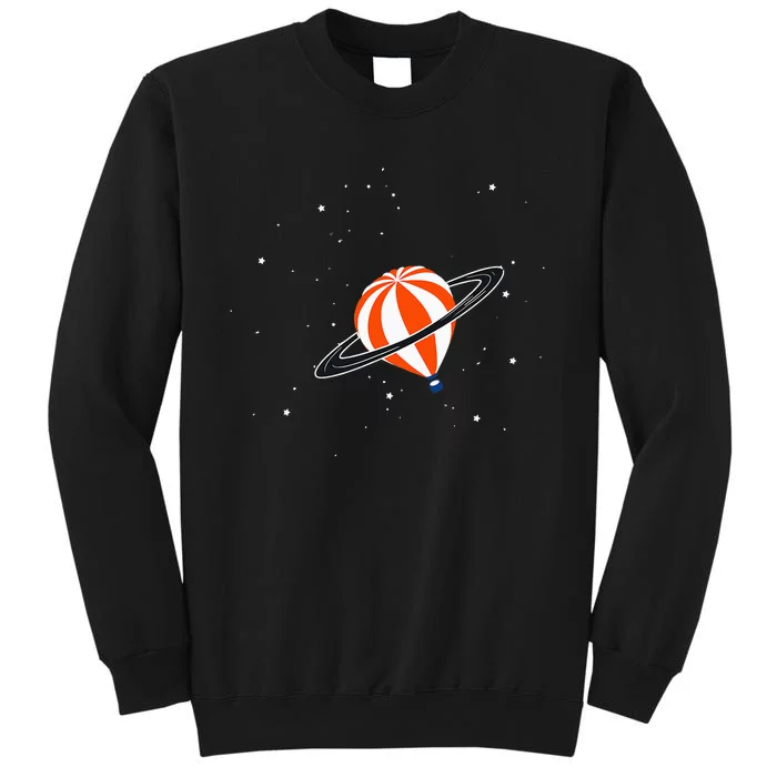 hot air balloon adventure ballooning space Tall Sweatshirt