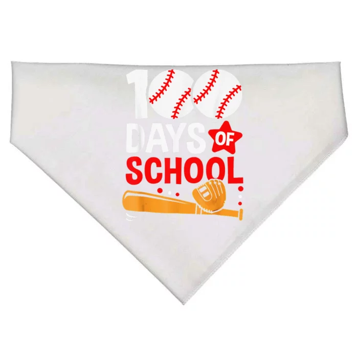 Having A Ball For 100 Days Baseball Smarter School USA-Made Doggie Bandana