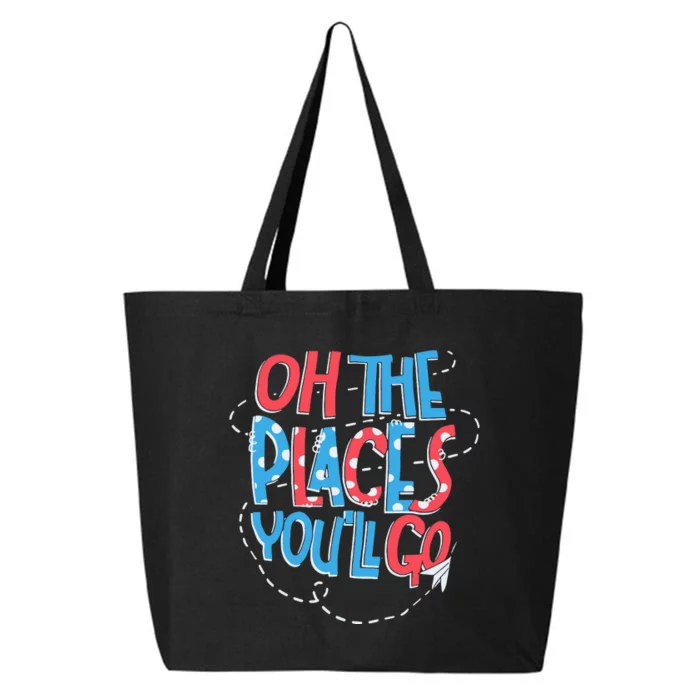 Hot Air Balloon Oh The Places Youll Go When You Read 25L Jumbo Tote