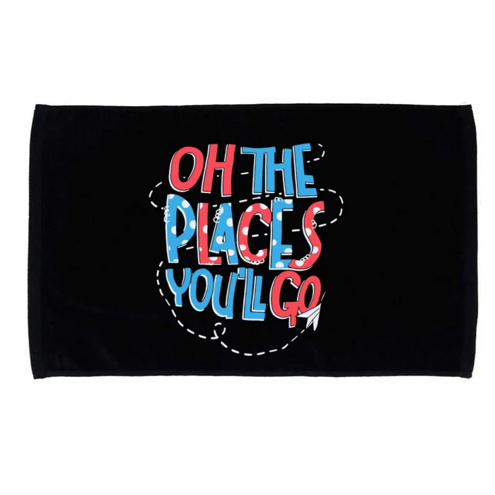 Hot Air Balloon Oh The Places Youll Go When You Read Microfiber Hand Towel