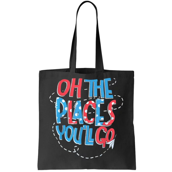 Hot Air Balloon Oh The Places You’Ll Go When You Read Tote Bag