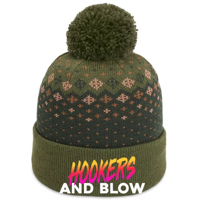 Hookers And Blow Funny Meme The Baniff Cuffed Pom Beanie