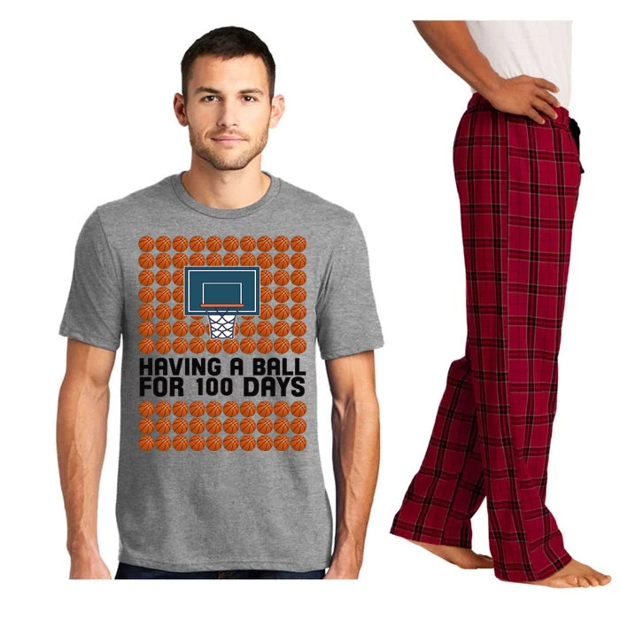 Having A Ball For 100 Days Of School Basketball Pajama Set