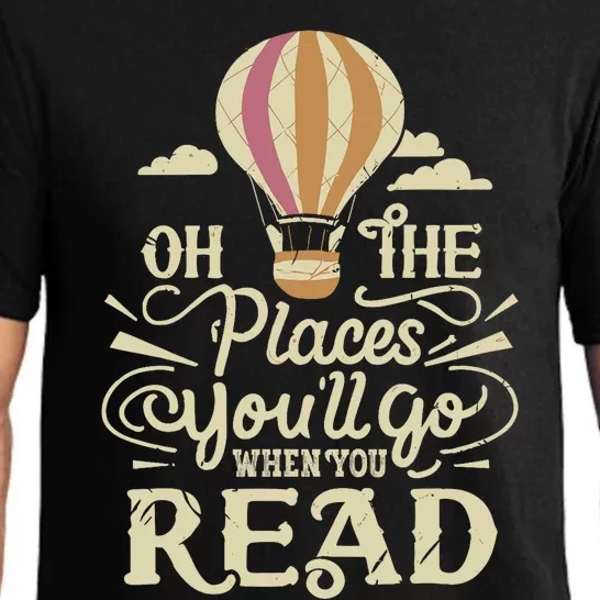 Hot Air Balloon Oh The Places You’Ll Go When You Read Pajama Set