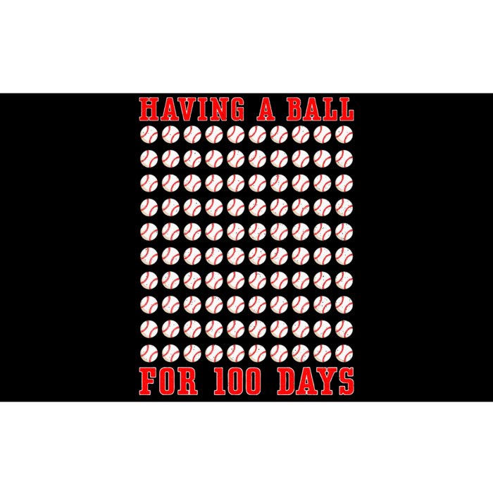 Having A Ball For 100 Days Of School 100th Baseball Bumper Sticker