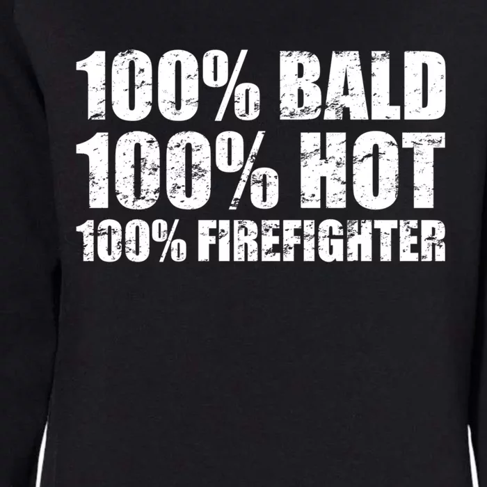 Hot And Bald Firefighter For Fire Gift Womens California Wash Sweatshirt