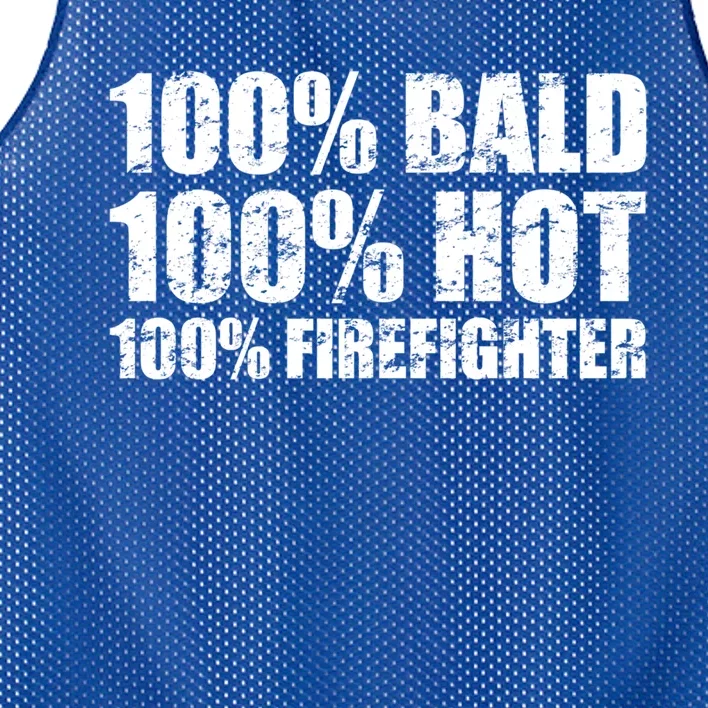 Hot And Bald Firefighter For Fire Gift Mesh Reversible Basketball Jersey Tank