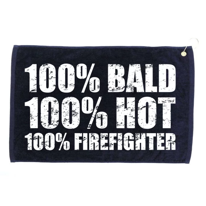 Hot And Bald Firefighter For Fire Gift Grommeted Golf Towel