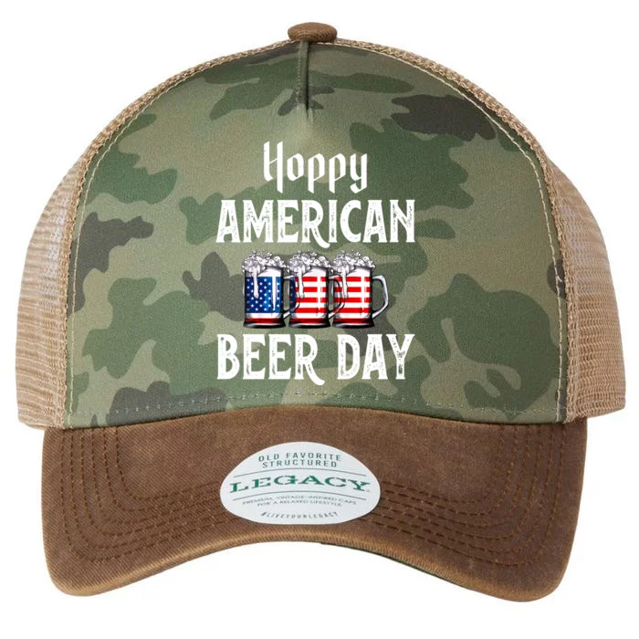 Hoppy American Beer Day Usa Flag Beer Lover Craft Brewer Cool Gift Legacy Tie Dye Trucker Hat