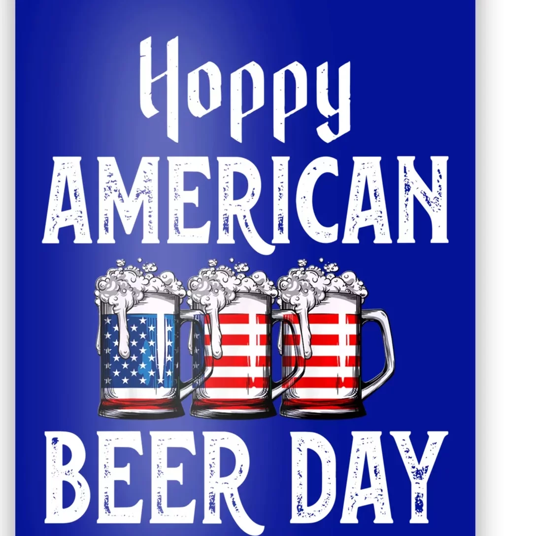 Hoppy American Beer Day Usa Flag Beer Lover Craft Brewer Cool Gift Poster