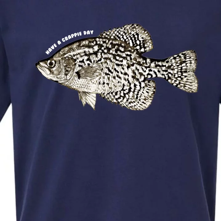 Have A Crappie Day Fishing Cool Gift Sueded Cloud Jersey T-Shirt