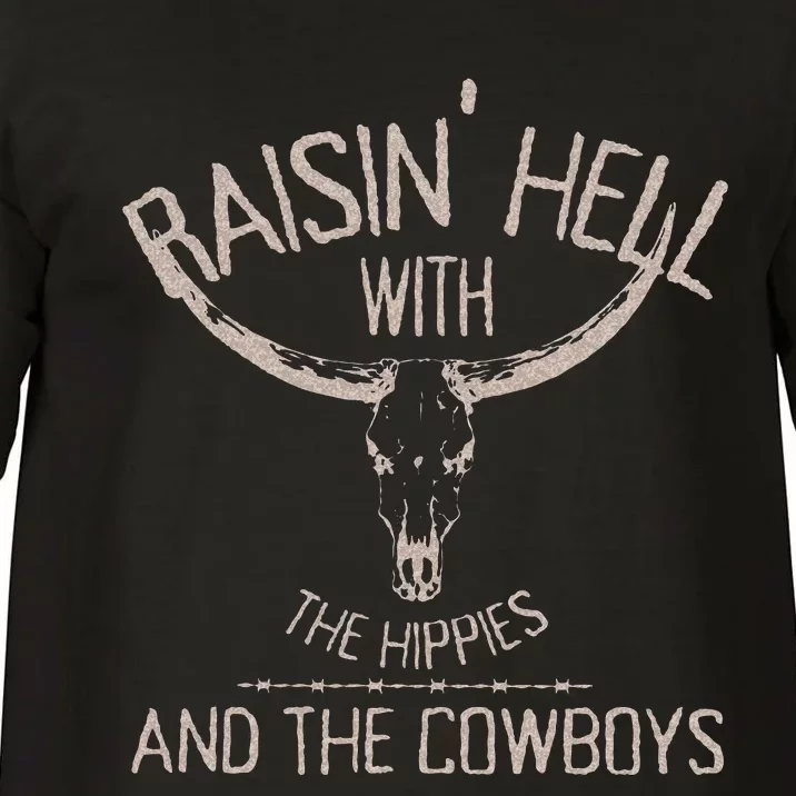 Hippies And Cow Western Cowhide Cow Comfort Colors T-Shirt