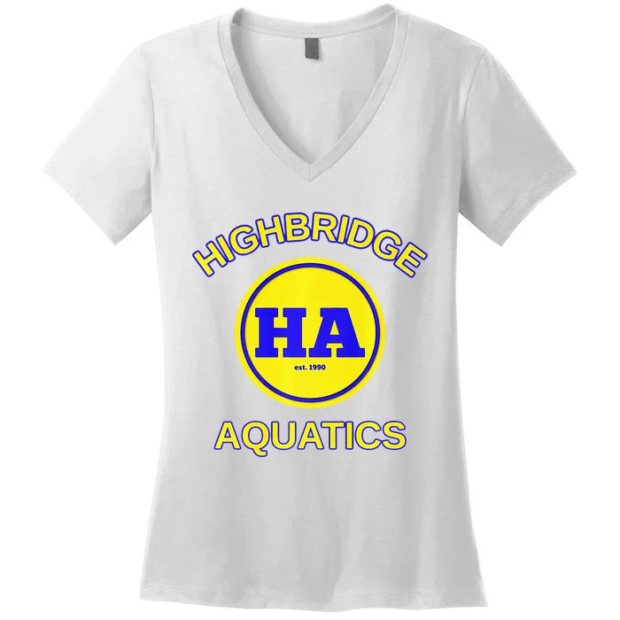 Highbridge Aquatics Classic Logo Women's V-Neck T-Shirt