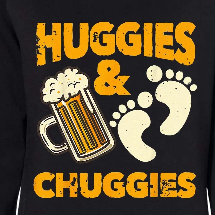 Huggies And Chuggies Funny Future Father Party Gift Womens California Wash Sweatshirt