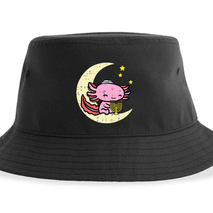 Hanukkah Axolotl Chanukah Jewish Sustainable Bucket Hat