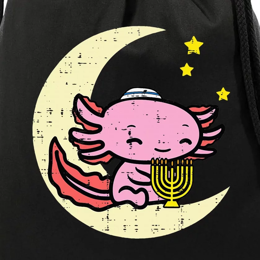 Hanukkah Axolotl Chanukah Jewish Drawstring Bag