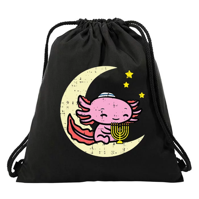 Hanukkah Axolotl Chanukah Jewish Drawstring Bag