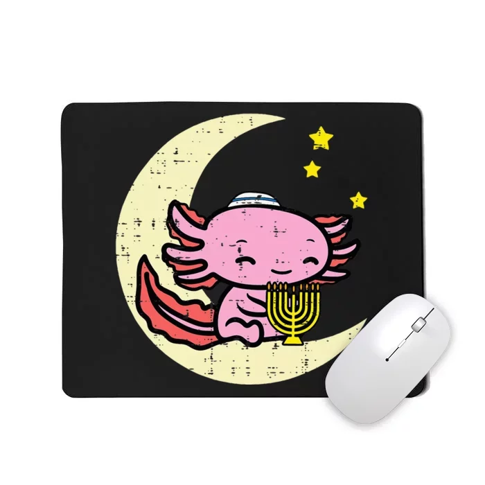 Hanukkah Axolotl Chanukah Jewish Mousepad