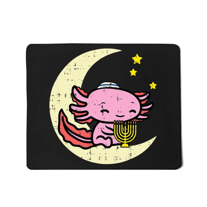 Hanukkah Axolotl Chanukah Jewish Mousepad