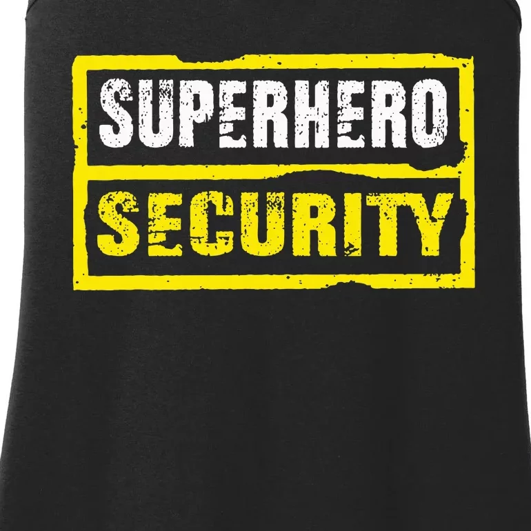 Halloween Adult Costume Superhero Security Dad Mom Ladies Essential Tank