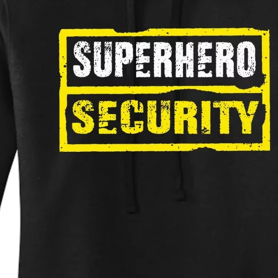 Halloween Adult Costume Superhero Security Dad Mom Women's Pullover Hoodie