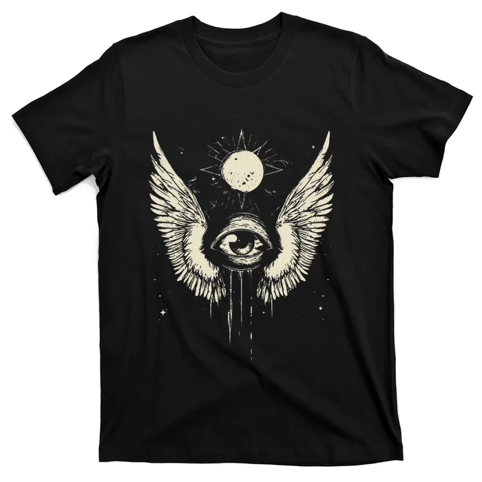 Harajuku Alt Clothing Weirdcore Grunge Punk Creepy Eyeball T-Shirt