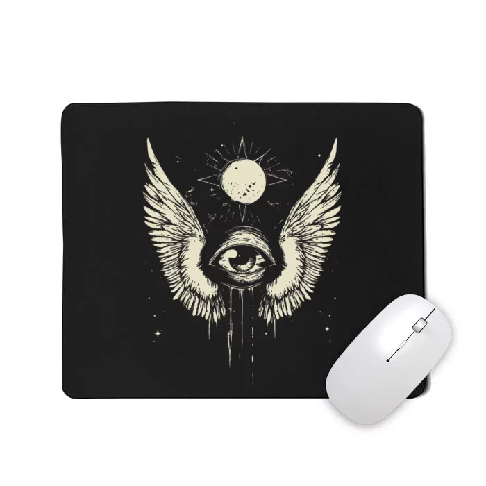 Harajuku Alt Clothing Weirdcore Grunge Punk Creepy Eyeball Mousepad