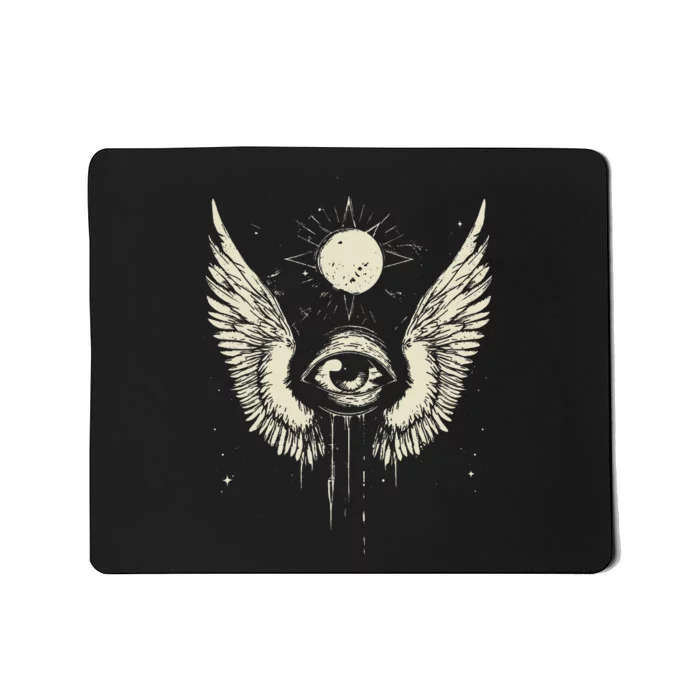 Harajuku Alt Clothing Weirdcore Grunge Punk Creepy Eyeball Mousepad