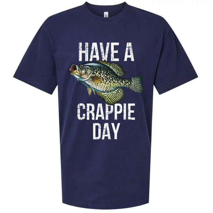 Have A Crappie Day Crappie Fishing Sueded Cloud Jersey T-Shirt