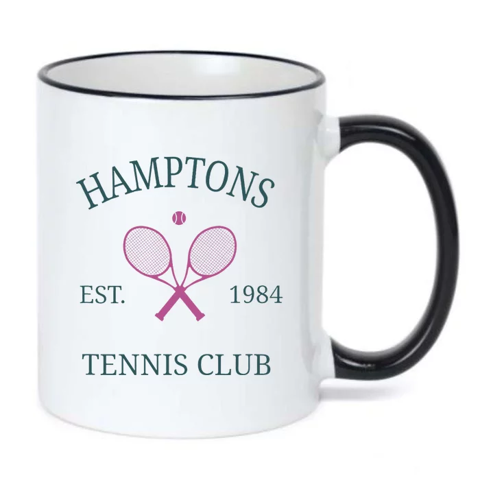 Hamptons Athletics California Tennis Club Racquet Prep Black Color Changing Mug