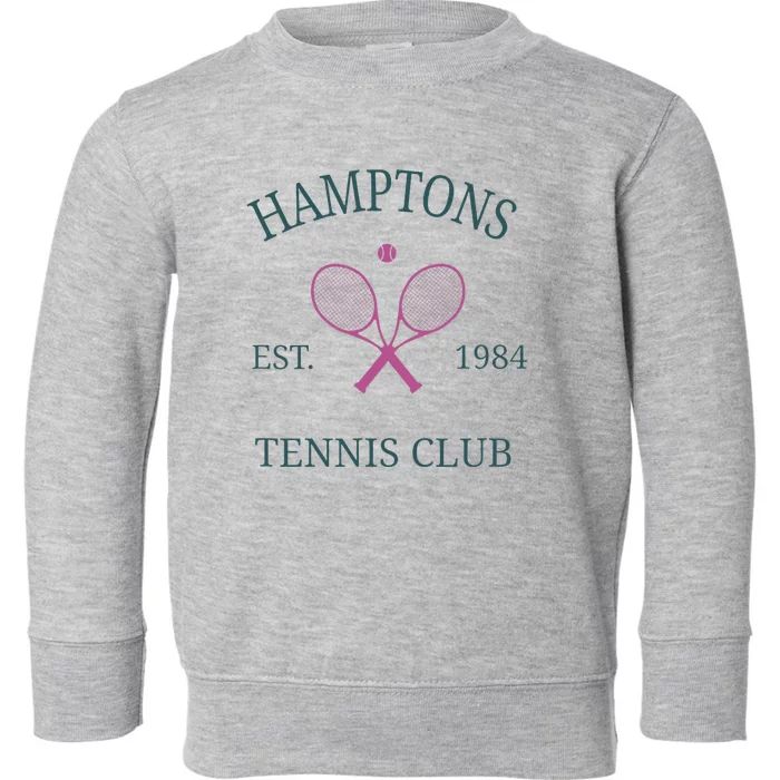 Hamptons Athletics California Tennis Club Racquet Prep Toddler Sweatshirt