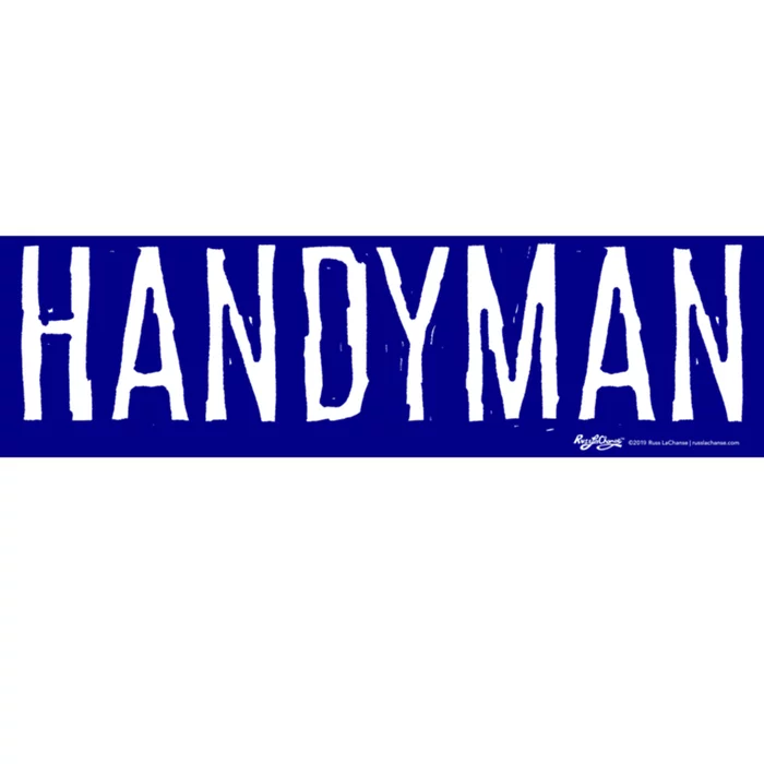 Handy And Carpenter Gift Bumper Sticker