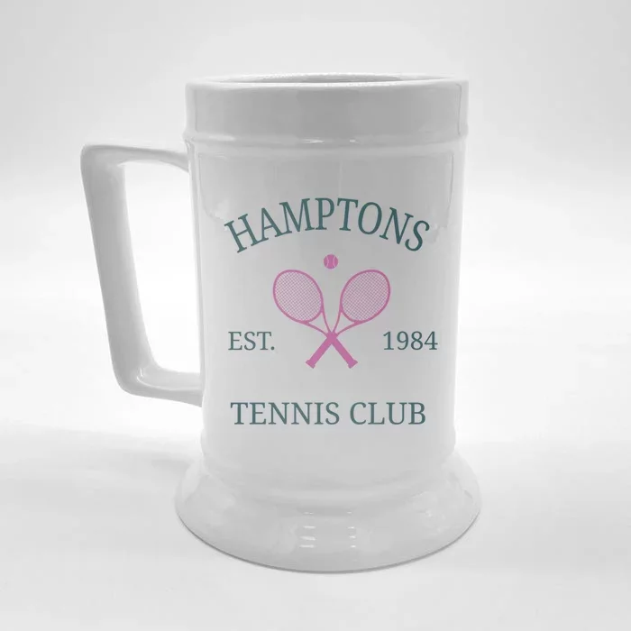 Hamptons Athletics California Tennis Club Racquet Prep Gift Front & Back Beer Stein