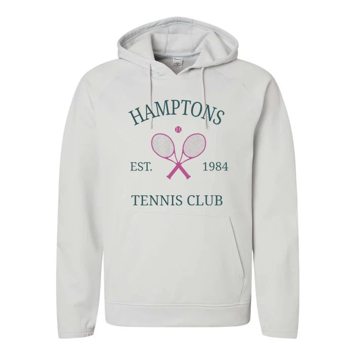 Hamptons Athletics California Tennis Club Racquet Prep Performance Fleece Hoodie