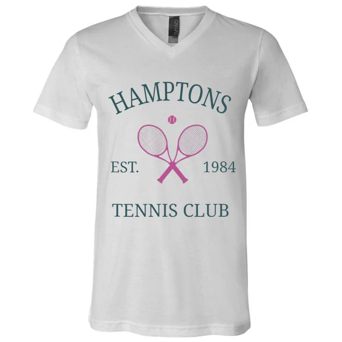 Hamptons Athletics California Tennis Club Racquet Prep V-Neck T-Shirt