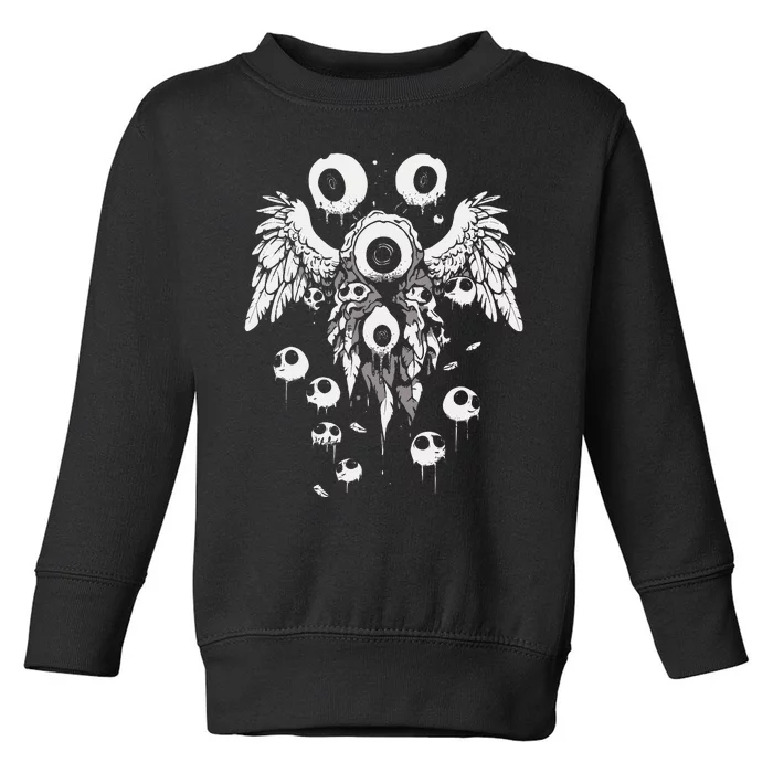 Harajuku Alt Clothing Weirdcore Grunge Punk Emo Creepy Toddler Sweatshirt