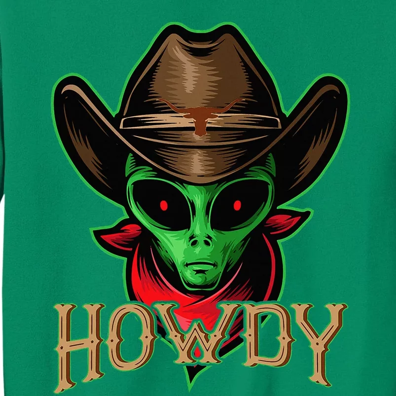 Howdy Alien Cowboy Halloween Costume Sweatshirt