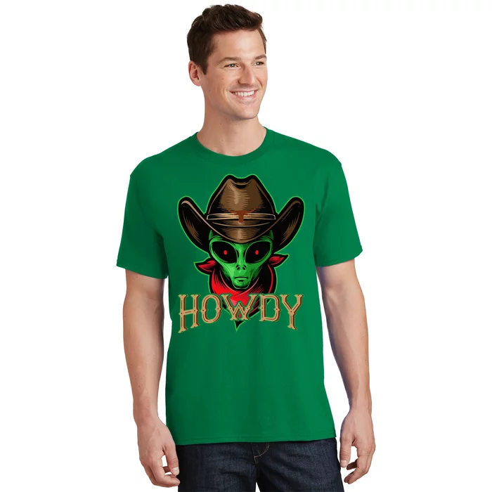 Howdy Alien Cowboy Halloween Costume T-Shirt