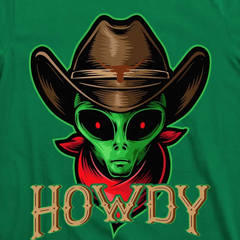 Howdy Alien Cowboy Halloween Costume T-Shirt