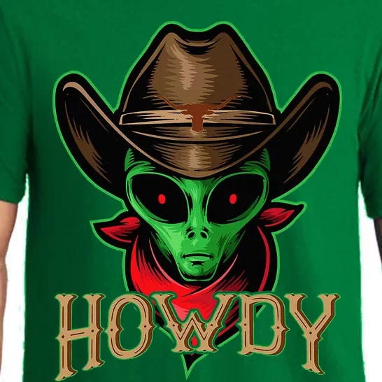 Howdy Alien Cowboy Halloween Costume Pajama Set