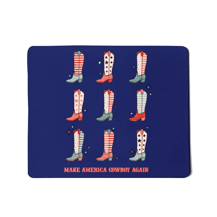 Howdy American Cowboy Western American 4th Of July Mousepad