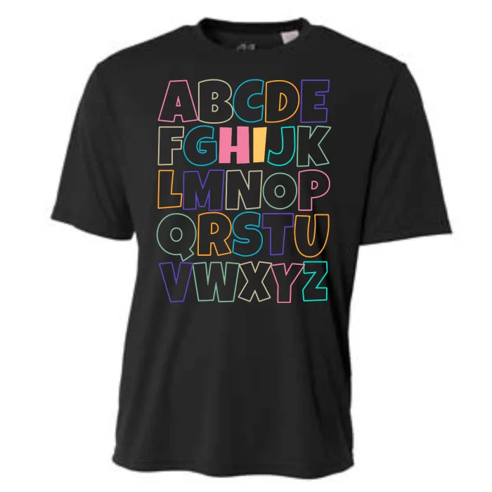 Hi ABC Colorful Alphabet Cooling Performance Crew T-Shirt