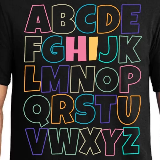 Hi ABC Colorful Alphabet Pajama Set